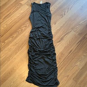 VICI Ruched knee length body Con dress